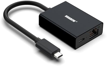 HUAREW Adaptador Ethernet para TV Stick, Micro USB to RJ45 Ethernet Network Adapter, Compatible with 4K TV Sticks and Other Streaming TV Sticks