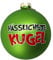 M.Kritzinger's Weihnachtskugeln Glas Festtags-Muffel Ø 8cm (Hässlichste Kugel)