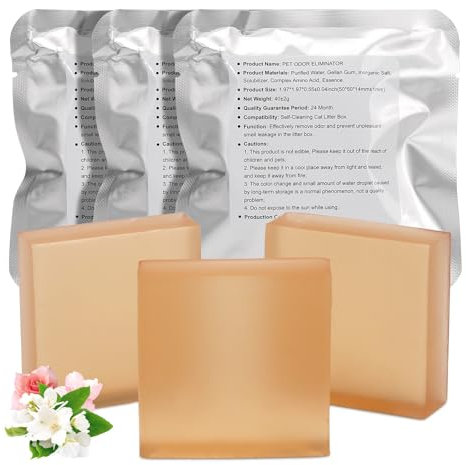 Pet Odor Eliminator, 3-Pack Cat Toilet Odour Remover - Effective Deodorant for Automatic Cat Litter Box