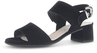 Gabor Damen Riemchensandalen, Frauen Sandalen,strandschuhe,sandaletten,sommersandalen,absatz,sommerschuhe,schwarz (bezogen),40.5 EU / 7 UK