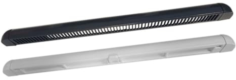 Premium Trickle Vent - Slot Frame Vent for uPVC Window Anthracite Grey External/White Internal - 300mm Width - 1 Pack