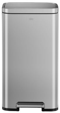 EKO Madison - Cubo de basura con pedal de 30 L, acero inoxidable mate con acabado resistente a las huellas dactilares, cubo de basura extraíble para cocina y uso doméstico
