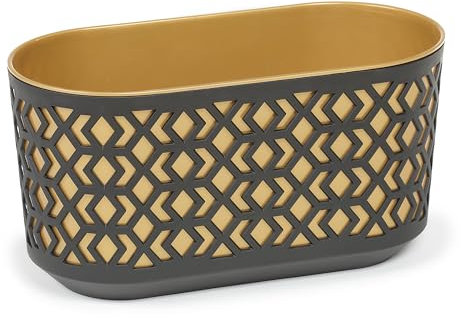 KONZEPT 2er Set Blumenkasten Balkon 40 cm, oval Balkonkasten für die Fensterbank, Pflanzkasten für außen und innen