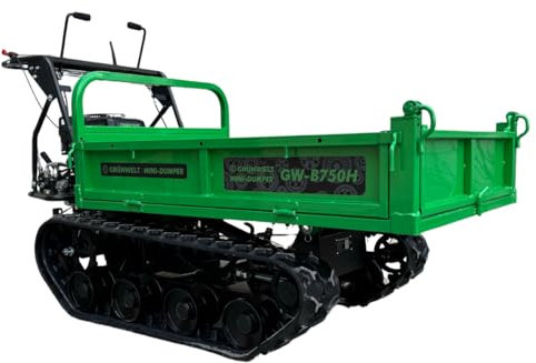 Grünwelt GW-B750H Mini dumper hydraulique à chenilles 750 kg 7 CV