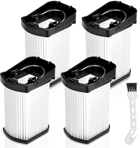 WV270 Replaces Filter For Shark WV270UK WV273UKT WandVac 2.0 Cordless Handheld Vacuum Cleaner,4-pack WV270 HEPA Filter A gooseneck Brush Is Included