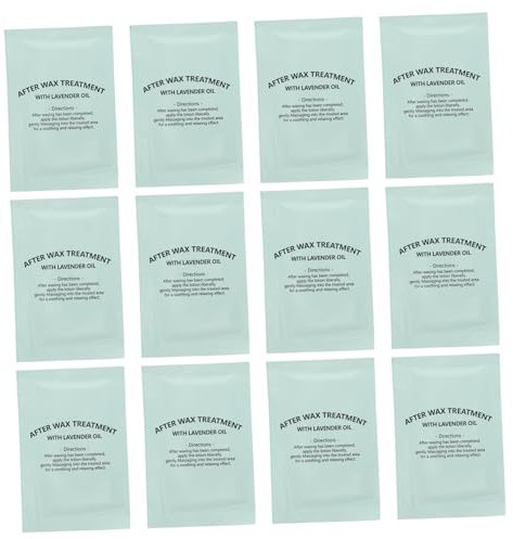 EXQUIMEUBLE 20pièces Lingettes Nettoyantes Post-épilation Élimination Douce De Cire Soin Apaisant Pour Peau Facile à Utiliser Après Épilation