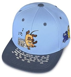 koaa Maus Elefant Ente Boombox Snapback – sendung mit der maus, basecap kinder, coole cap für jungen & mädchen, käppi baby & kleinkind, snapback käppi (DE/NL/SE/PL, Alter, 3 Jahre, 8 Jahre, Blau/Grau)
