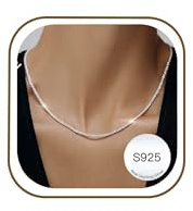 MUCCA Kette Silber 925 Damen 1,9 mm/2,5 mm Silberkette Damen 925 Ohne Anhänger Zierliche und Hypoallergene Silberkette Robuste Nicht Verblassende Schmuck Silber Geschenke für Frauen 14 22 24 Zoll