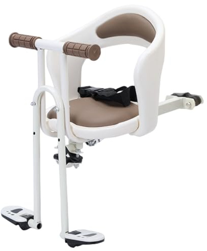 Kinderfahrradsitz Verdicktes Komfortkissen Sicherer Babysitz fürs Fahrrad mit Handlauf & Sicherheitsgurten & Pedal Verstellbar Geeignet für Mädchen und Jungen von 6–36 Monaten Kinderfahrradsitz E