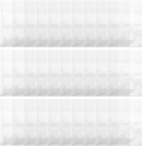 JOINPAYA 40pezzi Raccoglitori per Collezione di Francobolli Inserti Monofacciali Trasparenti Ricariche per Album in Plastica Pagine Porta Francobolli