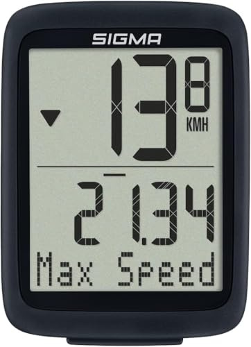 SIGMA BC 10.0 WL | ciclocomputer wireless con 10 funzioni | per i ciclisti più esigenti | facile da usare | con tasti grandi e display chiaro (Confezione da 5)