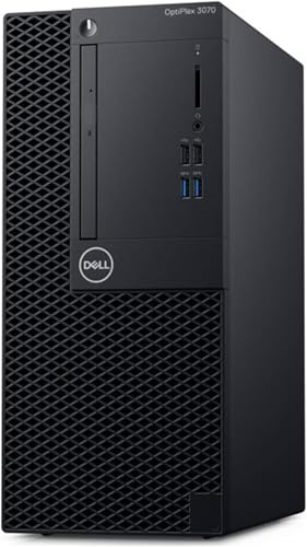 Dell Optiplex 3070 Mini Tower Desktop, Intel Core i5-9500, 16 GB di RAM, SSD da 256 GB, Wi-FI, Bluetooth, tastiera QWERTY US, Windows 11 Professional (ricondizionato)