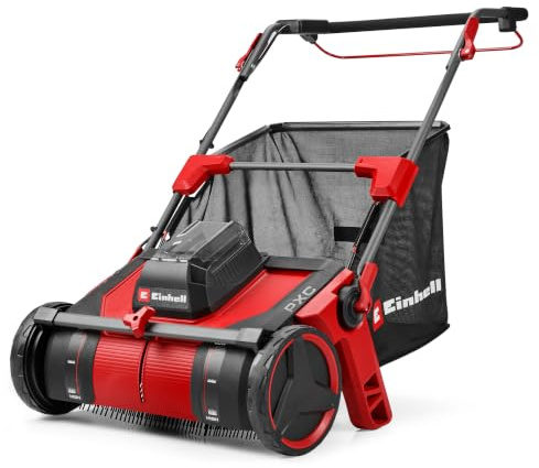 Einhell Ramasse-Feuilles sans Fil GE-GC 18/55 Li E-Solo | PXC | 18 V | largeur de travail 55 cm | sac de ramassage 100 L | brosse rotative | hauteur de travail réglable | sans fil