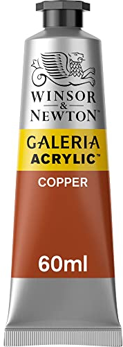Winsor & Newton 2120214 Galeria Acrylfarbe, hohe Pigmentierung, lichtecht, buttrige Konsistenz, 60 ml Tube - Kupfer