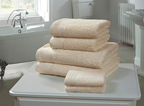 Tony's Textiles Egyptian Cotton Combed Supersoft Towel - Cream (Face Cloth)