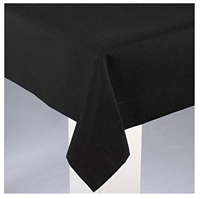 APELT 4362 100x100 89 4362 Tischdecke, Baumwoll-Mischgewebe, schwarz, 100 x 100 cm