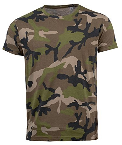 SOLS Herren Camo T-Shirt mit Tarnmuster, Kurzarm (Xlarge) (Camouflage)