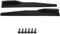 Diffuseur de lèvre de Pare Chocs arrière de Voiture, KIMISS 44.5 * 10.5 * 6cm ABS Garnitures de Bas de Caisse Ailes d'ailes Anti Rayures Universal for becquet d'aile de Jupe latérale