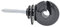 VOSS.farming 500x Ringisolator Classic, schwarz, für Draht, Litze, Seil, Kordel, Band, bis 12mm Durchmesser, Anfangs-, Strecken- und Eckisolator