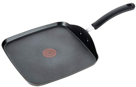 T-fal, Ultimate Grillplatte, harteloxiert, antihaftbeschichtet, 26 cm, Schwarz/Grau