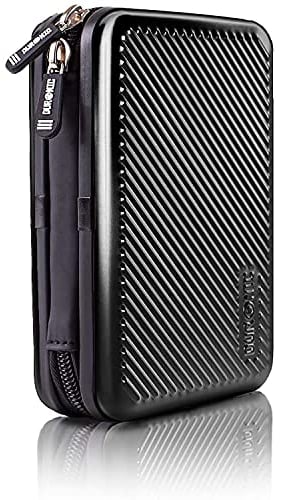 Duronic HDC3/BK Portable Aluminum Storage Case for External Hard Drive and Cables Black