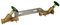 Schlösser -0022052070001- Einbaugarnitur 3/4 Zoll für Hauswasserzähler mit Baulänge 190 mm - starre Ausführung - verzinkt
