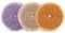 SPTA Lammfell pad,Klettverschluss Polierpads, Lammwollhaube, Lammfell, 3tlg 125mm Polieren polierscheibe Polierset Set Wolle Pad Lammwolle 125mm Klett pad polierscheibe für Auto poliermaschine