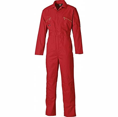 Dickies Mens Redhawk Overall Sizes 36T-54T'' Zip Closure Highly Durable Reinforced Knee to Take Knee Pads Two Zipped Chest Pockets