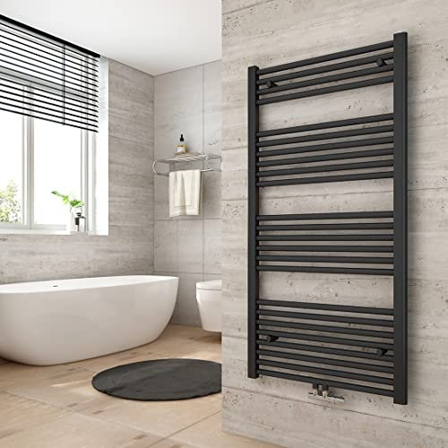 Heilmetz Toallero Secador 120 x 60 cm,radiador toallero baño Antracita