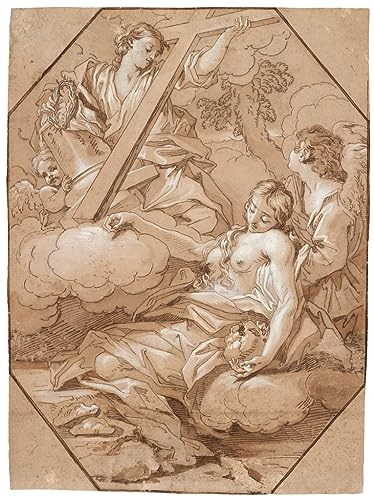 SibeG HD-Leinwanddruck Leinwand Ölgemälde Berühmte Gemälde Heilige Maria Magdalena von Benedetto Luti für Wohnzimmerdekoration 60x90cm
