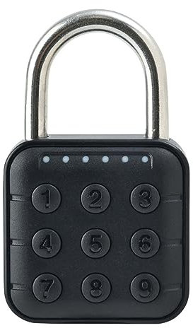 Cerradura con Contraseña de 6 Dígitos, Cerradura de Combinación Electrónica, Candado Impermeable IP67 para Maletas, Armarios, Puertas de Almacén