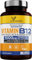 Vegan Vitamin B12 Tablets 1000mcg Methylcobalamin High Strength with Added Folic Acid & Black Pepper - 180 Tablets (6 Month Supply) - Reduction of Tiredness & Fatigue - Made in The UK by YrHealth