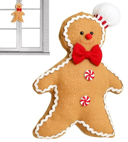 Adornos navideños de especias, adornos de especias para árboles de Navidad | Adornos de peluche Decoraciones de peluche para árbol de Navidad | Exquisita decoración del hogar en forma de muñeco de