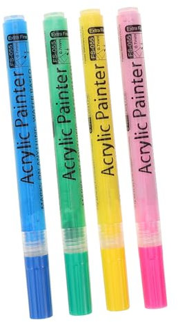 Milisten 4pcs Acrylic Golf Clubs Changing Pen Set Golf Shaft Acrylic Paint Marker Multi-color Marking Pens Supply and