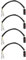 Be In Your Mind 4-teiliges Motorrad-Blinkerkabel-Adapterkabel Anschlüsse 21 cm LED-Blinker-Adapterkabelstecker Kompatibel mit BMW S1000 XR R1200 RS G310 RF 750 2017-2020