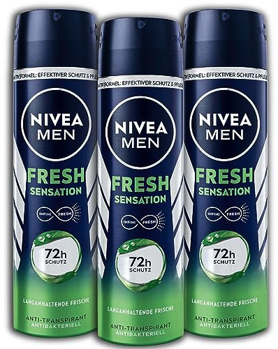 3 er Pack NIVEA MEN Fresh Sensation Deodorant Spray
