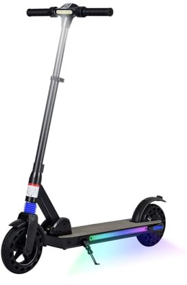 Elektroroller für Kinder von 8-16 Jahren,LED-Anzeige,Faltbare Kinder E Scooter,Einstellbare Geschwindigkeit und Höhe Elektrorscooter,20KM Reichweite,Max 20KM/H,E Roller Kinder