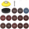 133 Stück Schleifscheiben Pad Kit Nasse Trockene 50mm Klett, Körnung 80 120 150 240 320 400 600 800 1000 1200 1500 2000 3000, Schleifaufsatz für Akkuschrauber Bohrmaschine für Poliert Auto Metall Holz