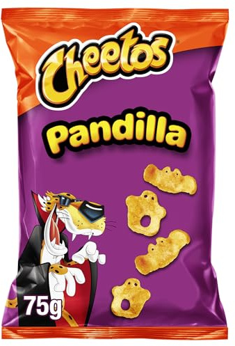Cheetos Pandilla, Producto de Aperitivo, Snack sabor a Queso con forma de fantasmas, bolsa individual, 75gr