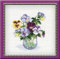 RIOLIS Cross Stitch Kit - 835 - Bunch of Pansies