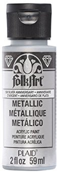 FolkArt Peinture acrylique, anniversaire d'argent, 56,7 g