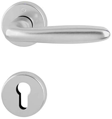 Hoppe Verona Aluminium F1 Natur Rosettengarnitur 1510/42KV/42KVS Profilzylinder Lochung