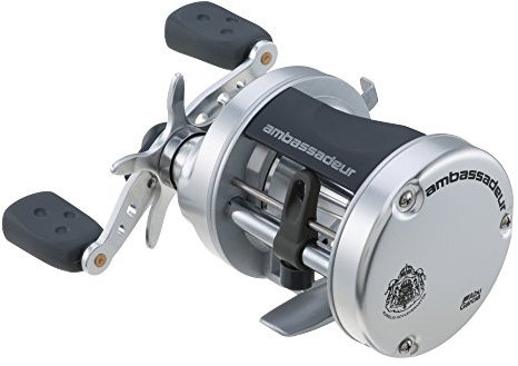 Abu Garcia Ambassadeur S Konventionelle Rolle, Größe 6500 (1292736), 1 Edelstahl-Kugellager + 1 Rollenlager, synthetischer Sternzug, max. 5 kg | 4,9 kg, schwarz