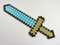 BUSDUGA - Pixelschwert / Schwert aus hartem Schaumstoff , 8 Bit Look (Türkis - 45cm)