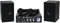 LTC - KARAOKE-STAR2MKII - Kit per karaoke con amplificatore, 2 microfoni a filo e 2 altoparlanti da 50W - Bluetooth, USB e SD - Nero