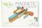 TEGU 5700389 Holzbausteine magnetisch, 24-teiliges Set, Orange-Blau, Holzspielzeug für Kinder ab 12 Monaten