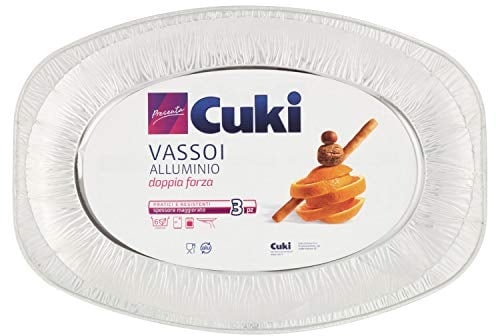 Cuki - Vassoi In Alluminio - 8 confezioni da 3 pezzi [24 pezzi]