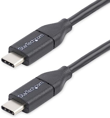 StarTech.com Câble USB-C de 50 cm - Cordon USB C vers USB C - Câble de charge USB Type-C - M/M - USB 2.0 (USB2CC50CM) - Noir