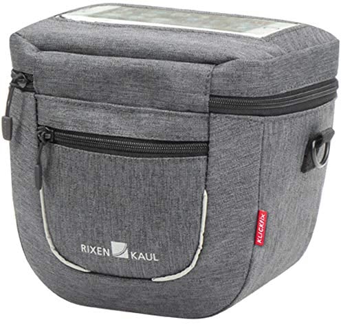 KLICKfix Unisex – Erwachsene Aventour Compact City Lenkertasche, grau, 3 Liter