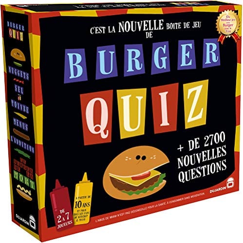Dujardin - Burger Quiz - Jeux de société, 01095, Multicolore